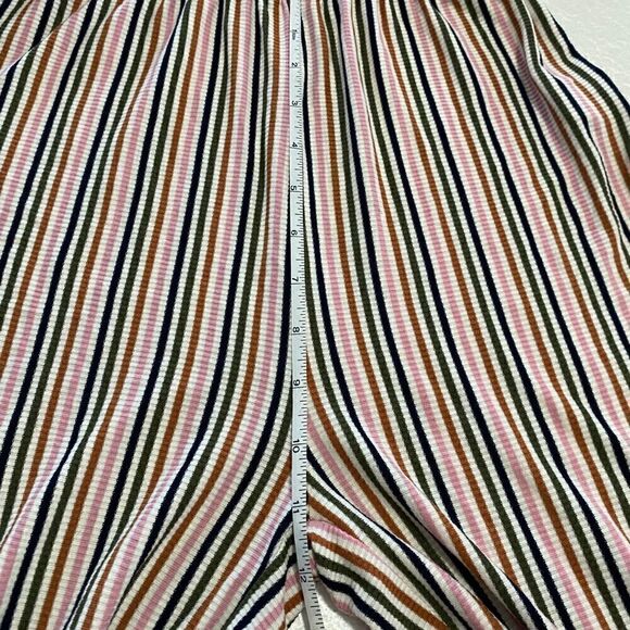 PULL&BEAR Women's Stripe Multicolor Halter-Neck Culotte Jumpsuit - Picture 9 of 13